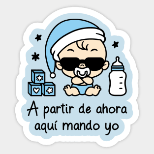 A partir de ahora aquí mando yo (versión niño). Sticker